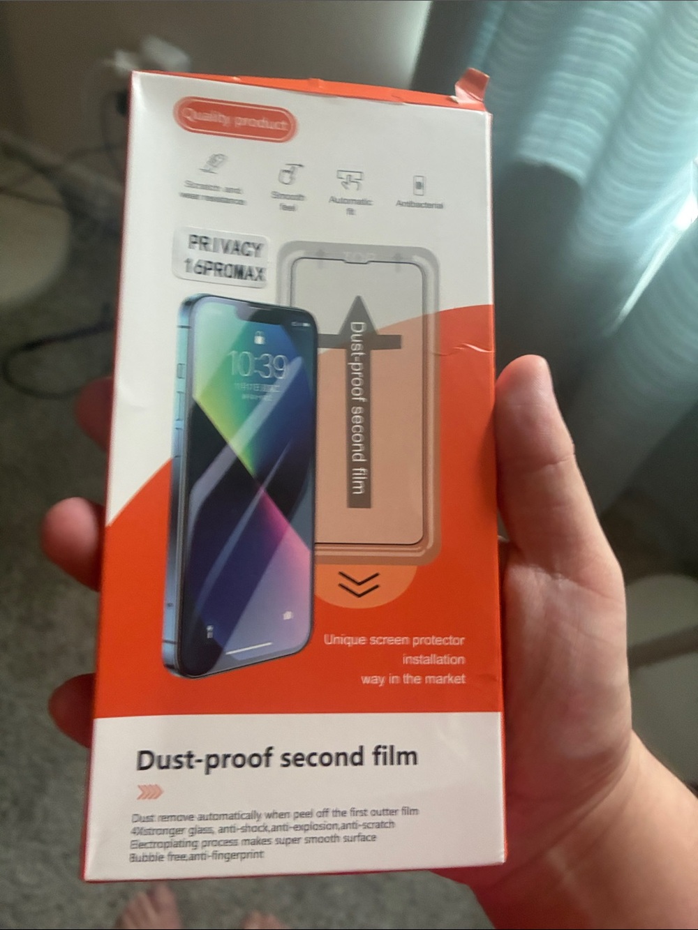 Privacy Screen Protector for iPhone 16 Pro Max